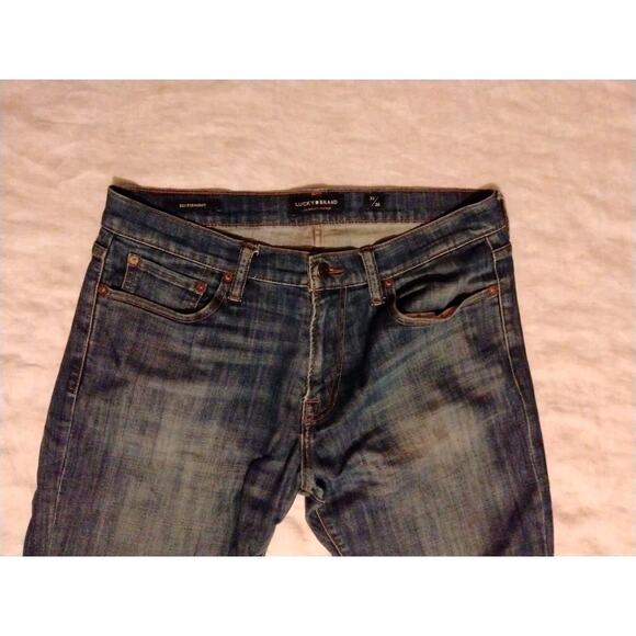 Lucky Brand Jeans Mens 33x32 Blue 221 Original Straight Dark Wash Denim - Picture 2 of 9
